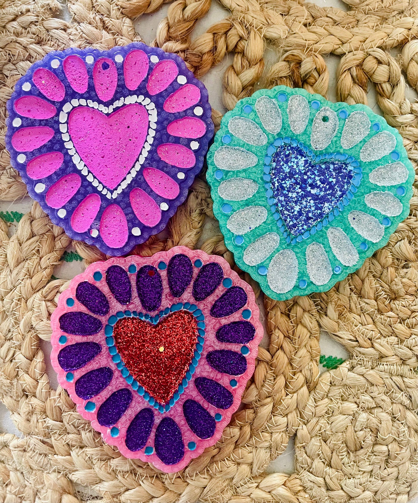 Squash Blossom Heart Car Freshie