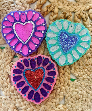 Squash Blossom Heart Car Freshie