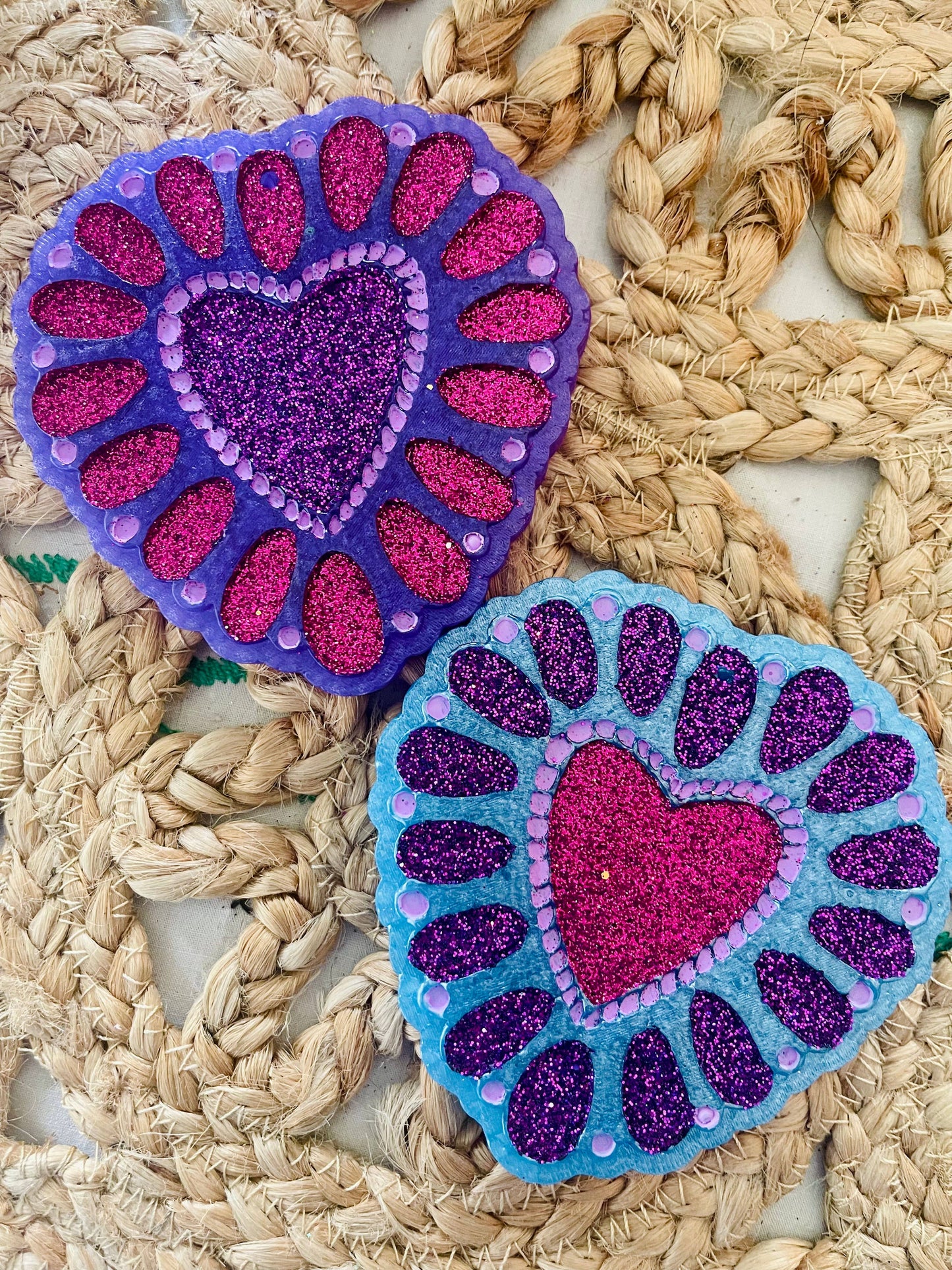 Squash Blossom Heart Car Freshie