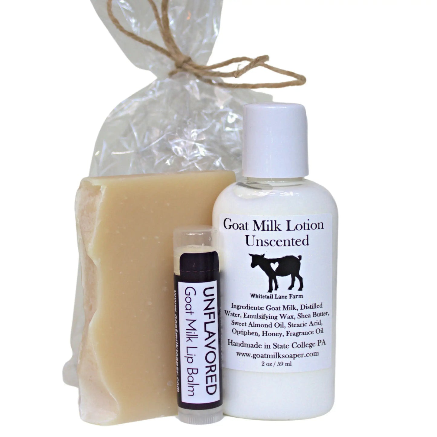 Gift Pack - Mini Soap, Lotion and Lip Balm Bundle