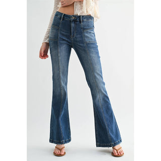 Mica HIGH RISE FLARED LEG W/VINTAGE WASH