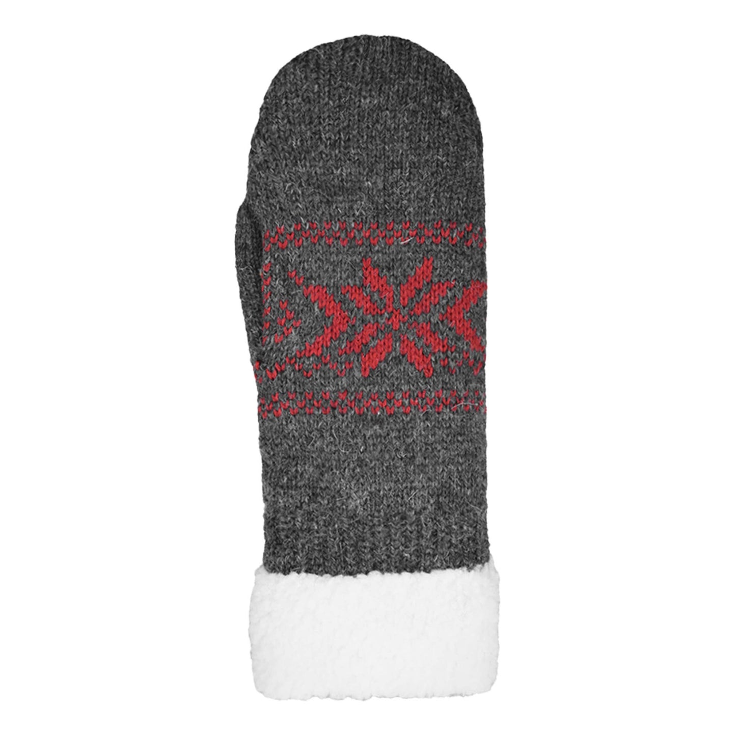 Ragg Wool Snowflake Mittens - 86120