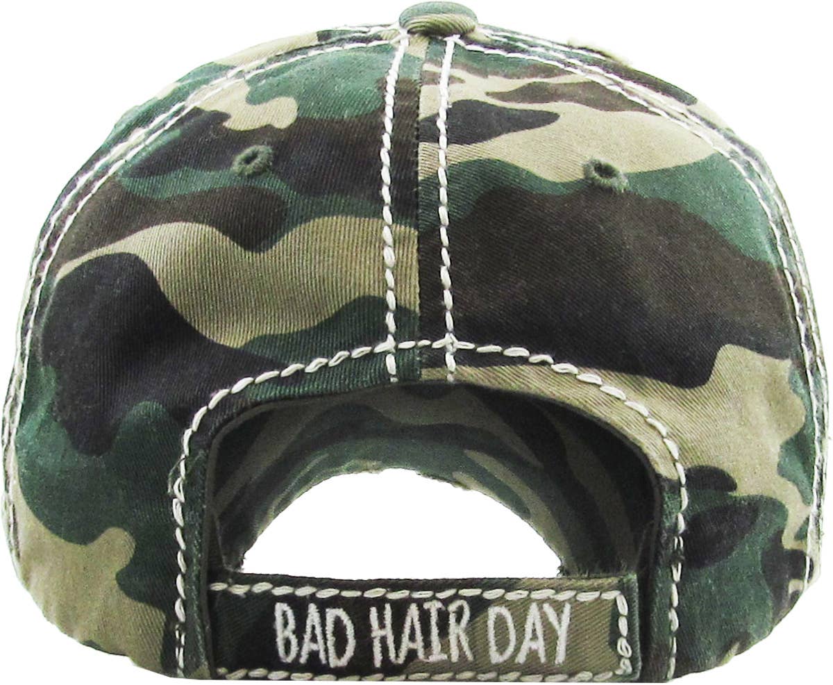 Bad Hair Day Washed Vintage Ball Cap