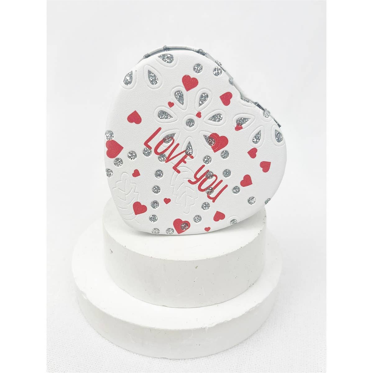 I LOVE YOU Heart Shape Double Sided Mirror