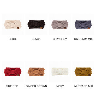 CC Crafted Pom Detail Head Wrap headband ear warmer