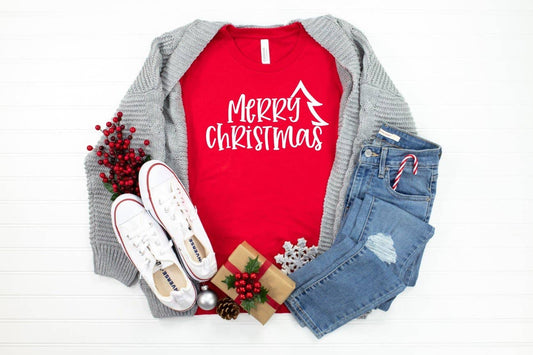 Merry Christmas Printed Tee