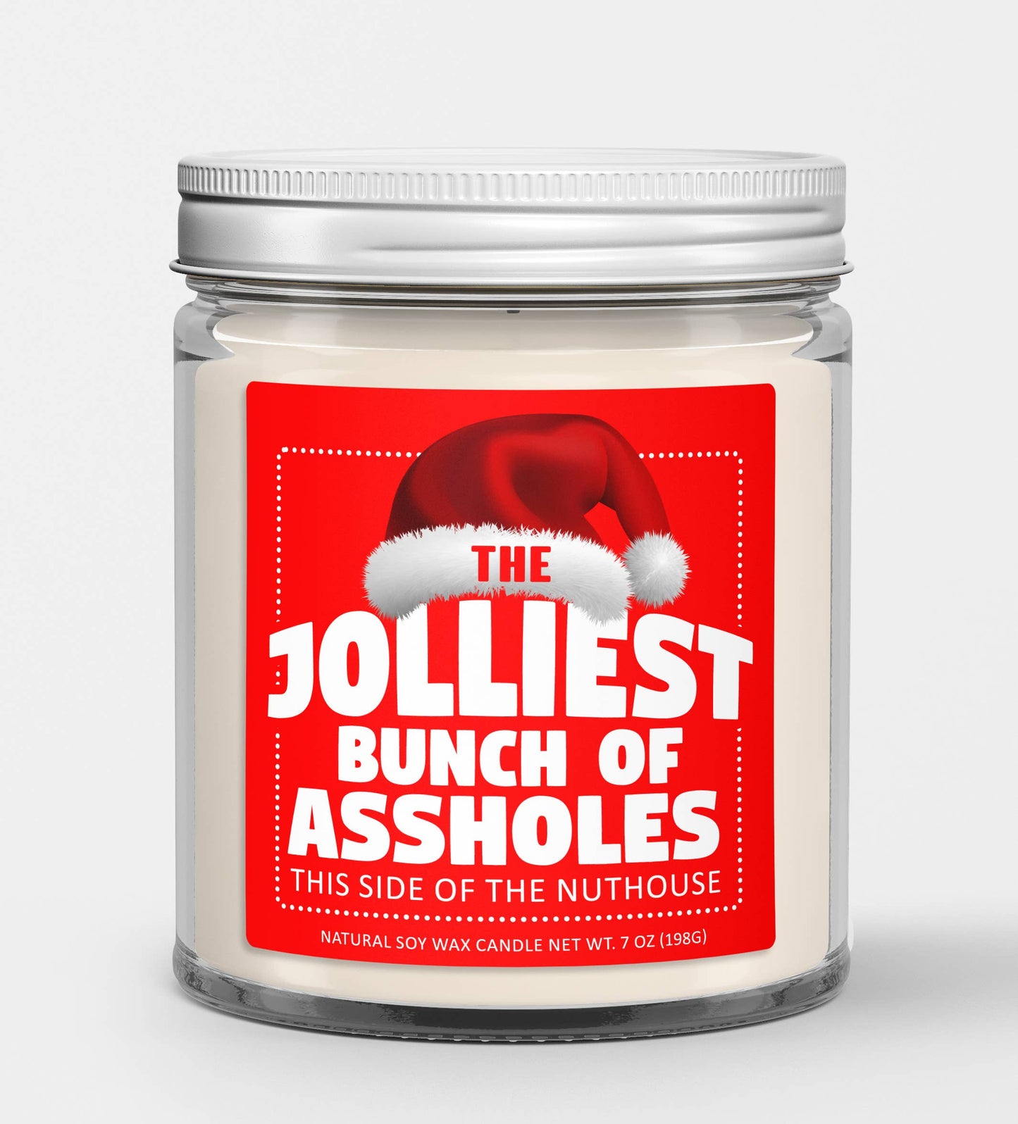 Jolliest Bunch Of Assholes Christmas Soy Candle Red Label