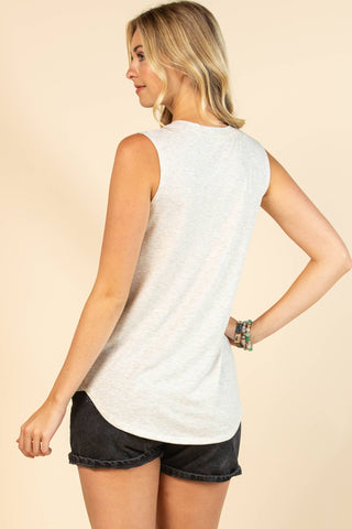 AVERY ANDIE VINTAGE RODEO GRAPHIC SLEEVELESS TOP
