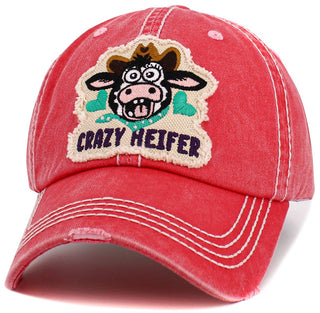 Crazy Heifer Vintage Ballcap