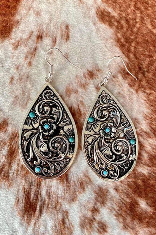Metal Turquiose Earrings