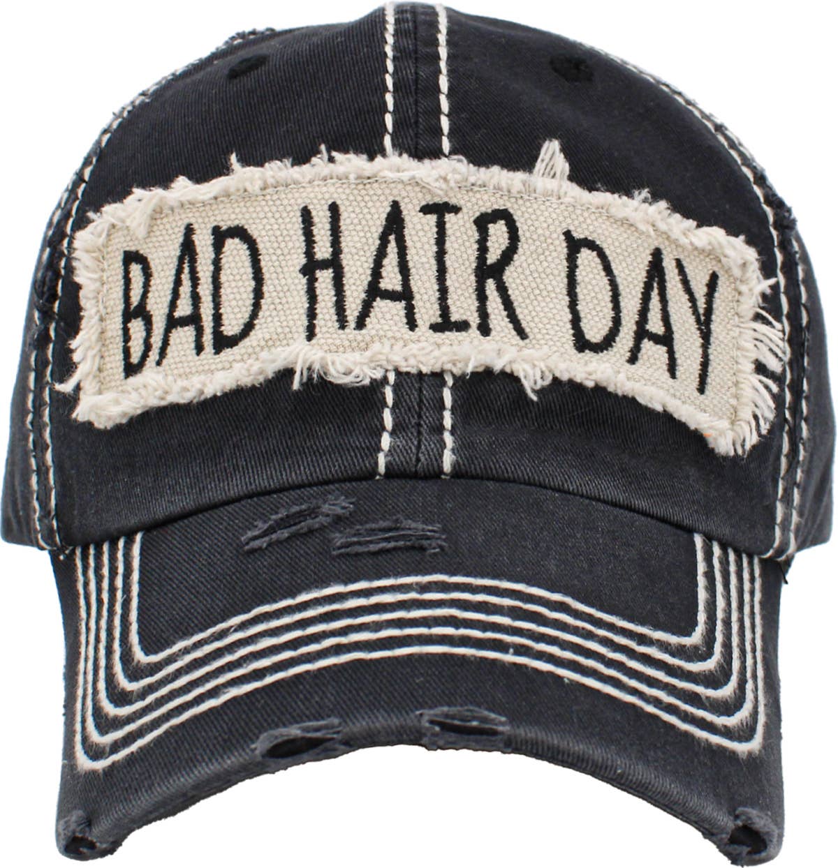 Bad Hair Day Washed Vintage Ball Cap