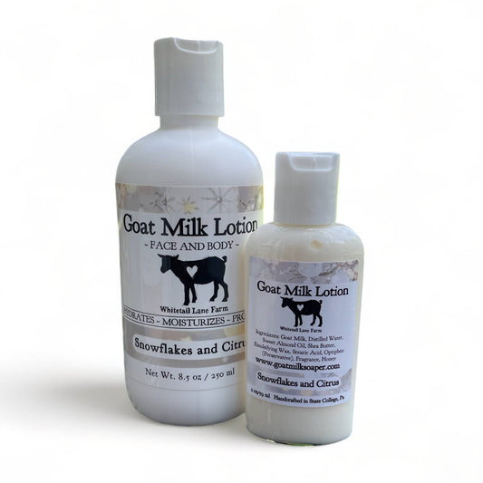 Goat Milk Lotion - Snow Flakes and Citrus Holiday Collection