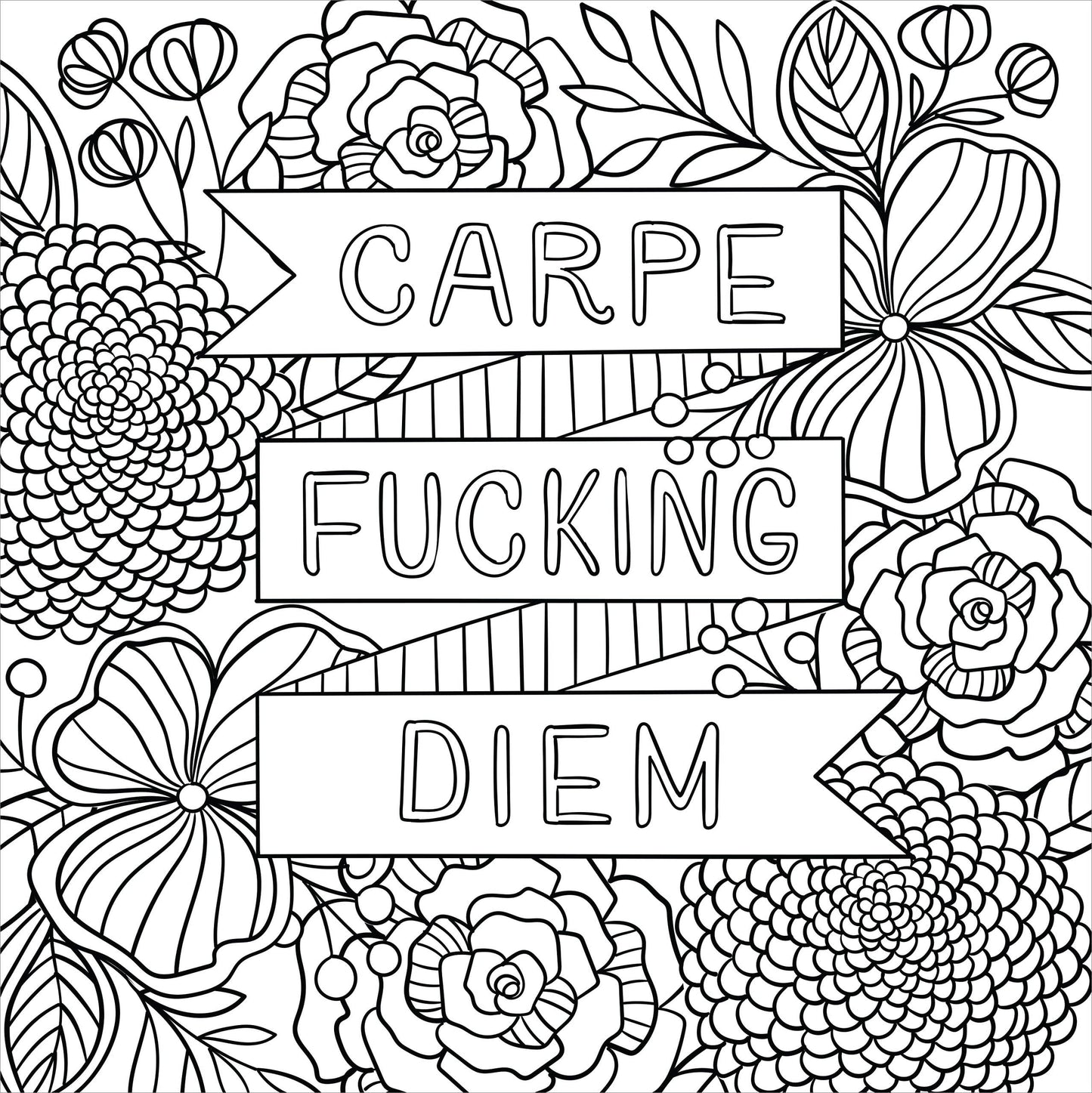 Inner F*cking Peace Adult Coloring Book