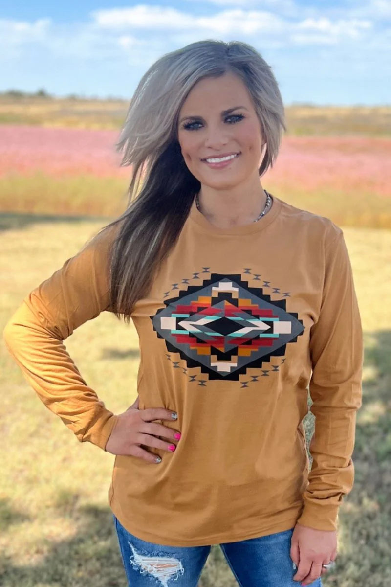 Fall Sunset Long Sleeved Tee