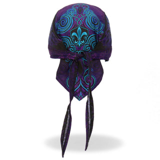CLEARANCE Leathers Cross De Lis Lightweight Headwrap Do-rag Durag Bandana