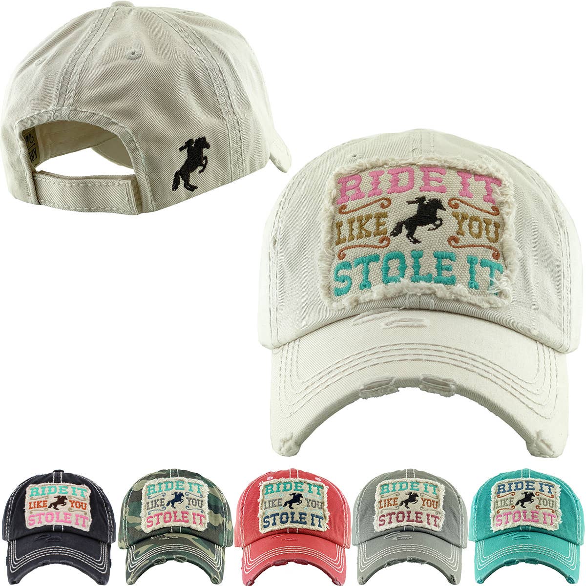 RIDE IT LIKE YOU STOLE IT WASHED VINTAGE BALLCAP