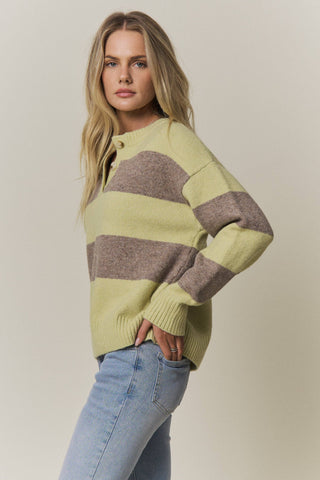 Adora COZY CHIC STRIPED SWEATER