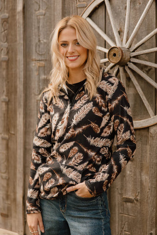 STERLING KREEK Feathered Grace Pullover
