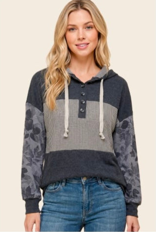 Staccato Charcoal Hoodie