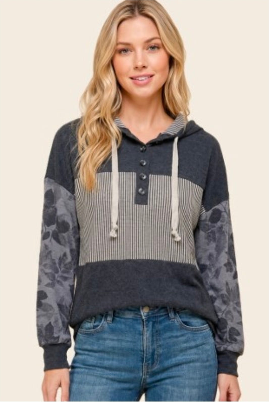 Staccato Charcoal Hoodie