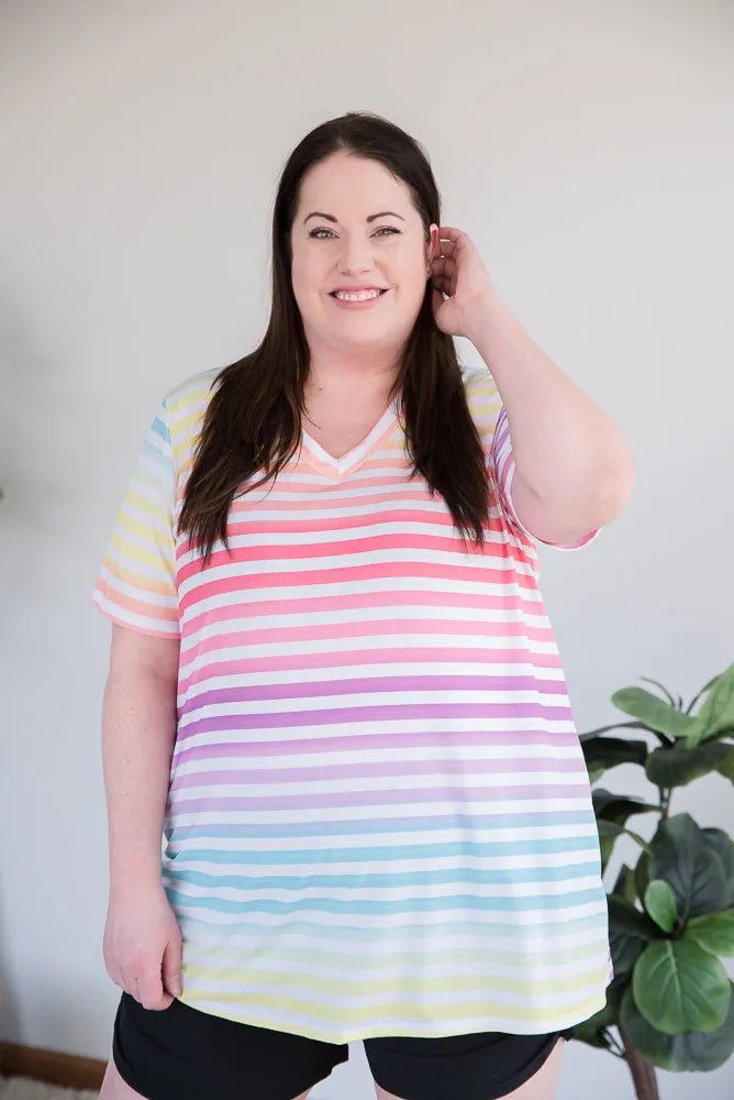 Sherbert Rainbow Top