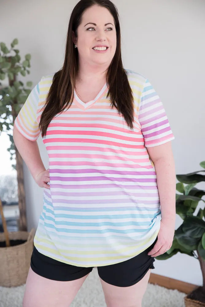 Sherbert Rainbow Top