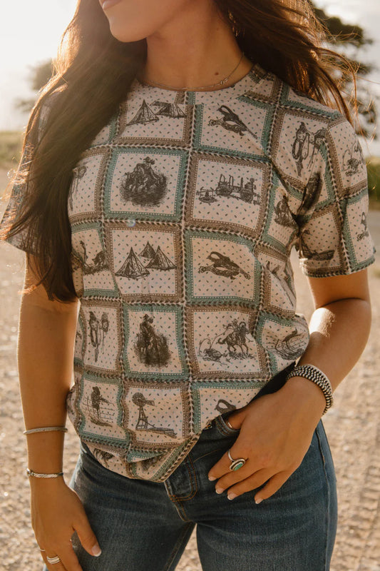Sterling Kreek Western World Crew Neck Tee